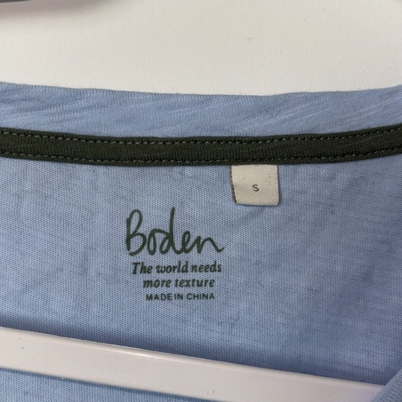 Boden The Cotton Boxy Boatneck Tee S - Picture 6 of 8